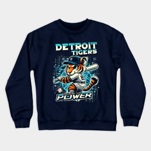 tigers power Crewneck Sweatshirt